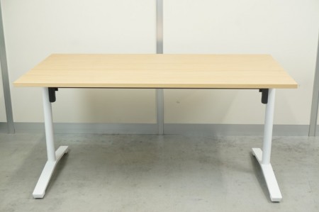 コクヨ デイズテーブル フリップトップシリーズ 1580テーブル〔天板フラップ式、ホワイト脚〕