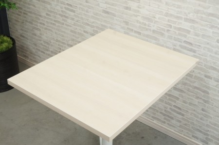 オカムラ ライブスシリーズ 角テーブル〔W600、天板フラップ式、プライズウッドライト天板〕