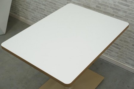 コクヨ フランカ 角テーブル〔H620、ベージュ脚、ホワイト天板〕