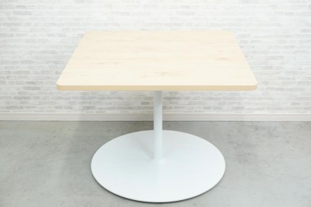コクヨ フランカ 角テーブル〔H620・W800、ホワイト脚、エイジドナチュラル天板〕