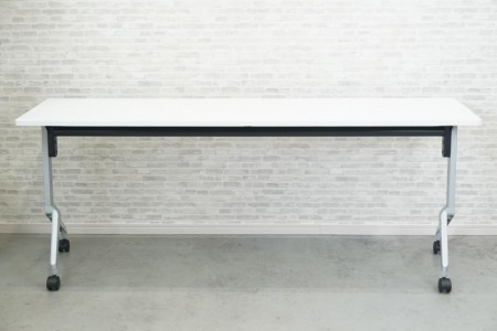 コクヨ リーフライン 1845フィールディングテーブル〔幕板無、ホワイト天板〕