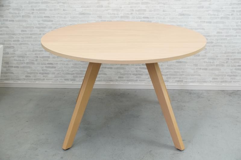 コクヨ デイズテーブル ウッドチルト 円テーブル〔1200Φ、木製脚〕
