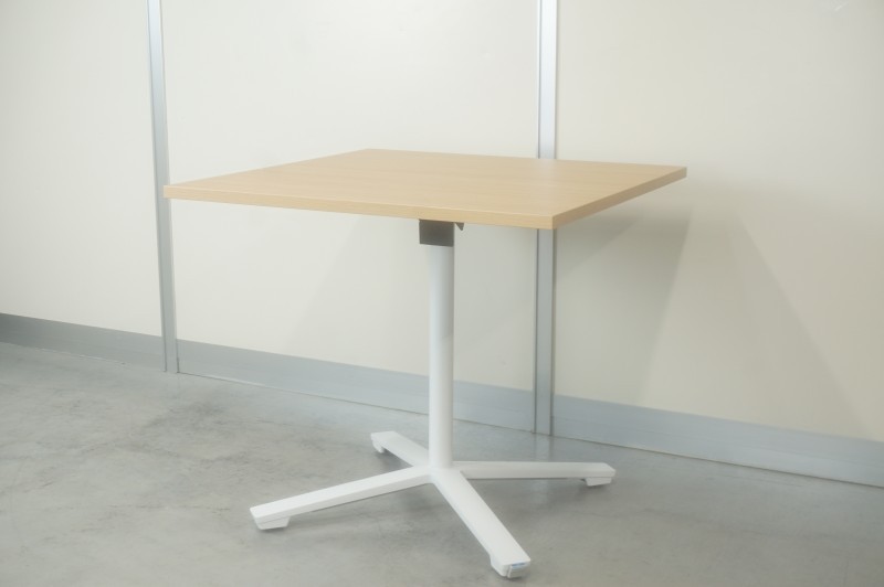 コクヨ デイズテーブル フリップトップシリーズ 角テーブル〔天板フラップ式、W800、ホワイト脚〕