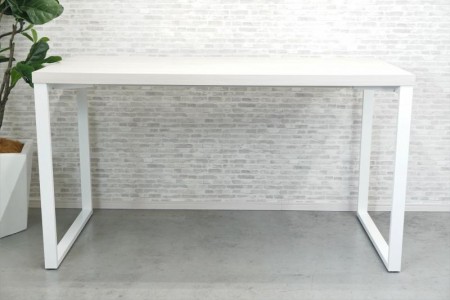 オカムラ アルトピアッツァ 1890ハイテーブル〔H1000、ホワイト脚、プライズウッドライト天板〕