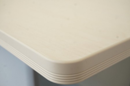 コクヨ リーフラインシリーズ 1860フォールディングテーブル〔幕板・棚付、ホワイトナチュラル天板〕