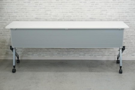 イトーキ HX 1845フォールディングテーブル〔幕板付、ホワイト天板〕