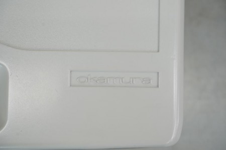 オカムラ SD 3段ワゴン〔上段ペントレータイプ、ライトグレー〕