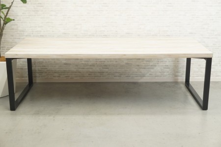 オカムラ アルトピアッツァシリーズ 2410テーブル〔ブラック脚、ビンテージエルム天板〕