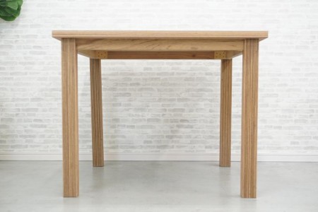 角テーブル〔木製、ホワイト天板〕