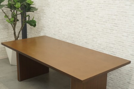 コクヨ マネージメント N650 応接会議テーブル〔W2100、突板天板〕