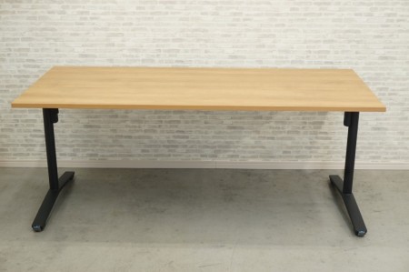 コクヨ デイズテーブル フリップトップ 1880テーブル〔天板フラップ式、ブラック脚〕