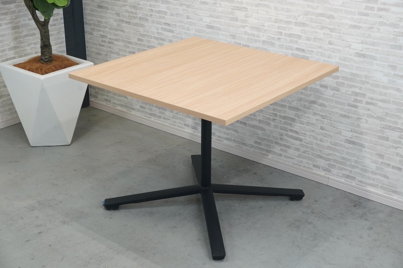 コクヨ デイズテーブル フリップトップシリーズ 角テーブル〔天板フラップ式、W900、ブラック脚〕